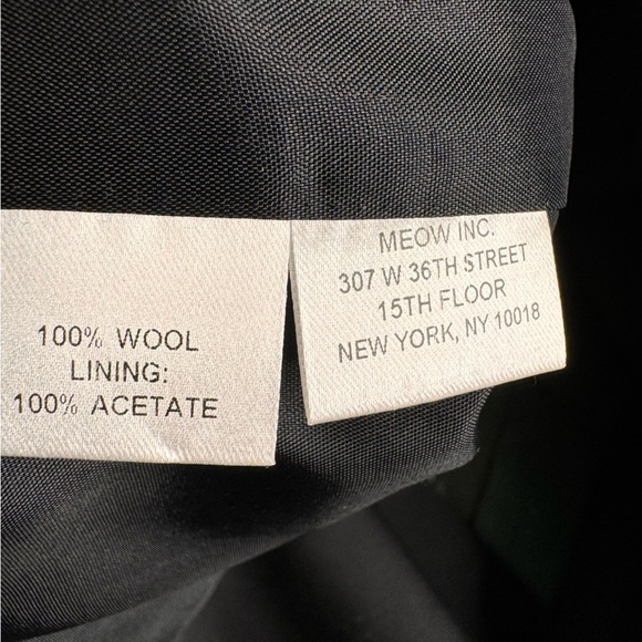 Rebecca Taylor Blue Cropped Wool Blazer Jacket Size 8 - Picture 9 of 9